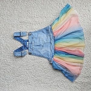 Girls Epic Threads Rainbow Overalls Size 5